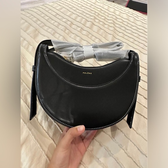 Handbags - Black croissant bag